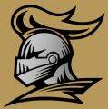 Penn high school logo. A tan and silver knights head.