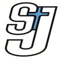SB St. Joseph high school logo. A large S and J with a cross in between.