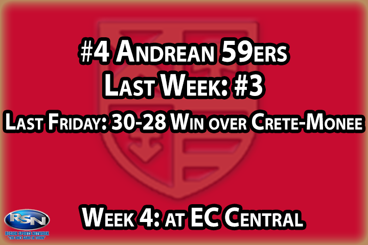 Here’s a rare case of a team moving down after a win. Congrats to the Niners, who earned their first win of the season - a two-pointer over Crete-Monee. The move down has more to do with the dominating performances of teams around them in the rankings. With three closely contested games (yes, even the opening week loss to Merrillville), Andrean and its fans could use a blowout victory - and there’s a chance that happens this when they head to EC Central, where the Niners are heavy favorites.