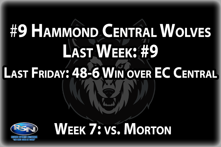 Last week’s 48-6 victory over EC Central gives the Wolves four wins in a row and keeps them  undefeated at their new home. Hammond Central has allowed six points or less in four of their six games, and the offense has scored 30 or more five times – all of which is a recipe for success. But all that means nothing this week with cross city rival Morton coming to “The Den.” Last season’s game never happened, so this is the first time these two have played. The Wolves have to be considered the favorite, but when city bragging rights are on the line, throw out the records.