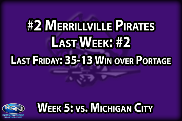 The Pirates responded well to their Week #3 loss to Crown Point by going on the road to pick up a 22 point win over Portage at “The Warpath”. We knew Merrillville would bounce back because that’s what good teams and programs do. This week, the Pirates welcome in fellow DAC member Michigan City to Demaree Field. City’s been scuffling lately, so this is a good opportunity for Merrillville to continue righting the ship and stay near the top of the conference standings.