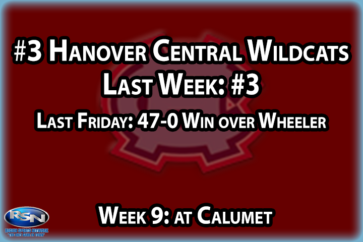 It's about time the WIldcat defense stepped up. After giving up a whopping seven points in each of the last three games, Hanover Central FINALLY got a shutout, blanking Wheeler to move to 8-0. Now that the sarcastic portion of this entry is done, we can focus on the game we’ve been looking forward to all year - 8-0 Hanover Central at 8-0 Calumet. The Cats have outscored opponents 194-13 away from home, so getting on the bus doesn’t seem to affect them at all. The GSSC South title is on the line - this will be a fun one.