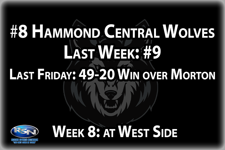 The Wolves hold Hammond city bragging rights after defeating cross-town rival Morton 49-20 in their first ever meeting. That was a huge game for Central, as it not only established them as the superior program in Hammond, but it kept pace with West Side in the GLAC standings. This is a Hammond Central team that won two games just a season ago and now they’re a win away from a GLAC crown - what a quick turnaround by the players and coaches!